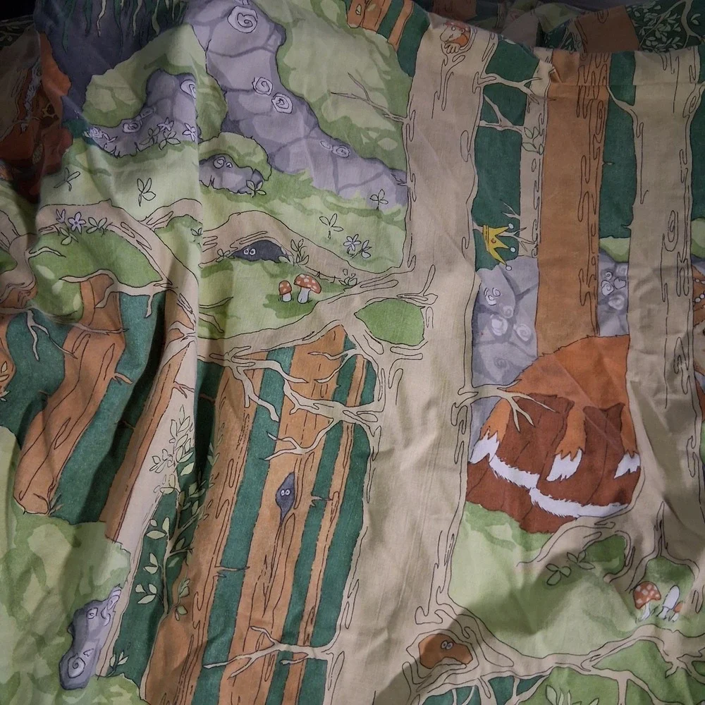 Vintage IKEA Sagan Troll Twin Duvet Cover RARE HTF GVC
